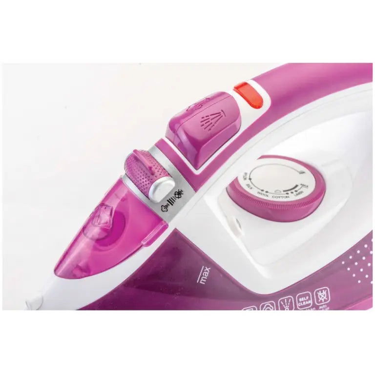 Black+Decker Ceramic Steam Iron, 2400Watt, Purple – X2450 Black+Decker Ceramic Steam Iron, 2400Watt, Purple – X2450